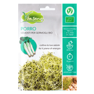 Semi Germogli Bio Edibili di Porro - immagine 1
