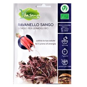 Semi Germogli Bio Edibili di Ravanello - immagine 1