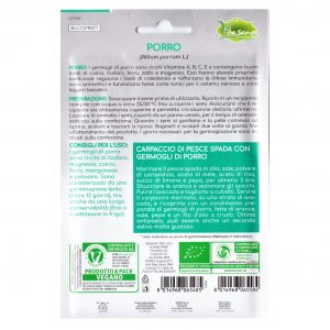 Semi Germogli Bio Edibili di Porro - immagine 2