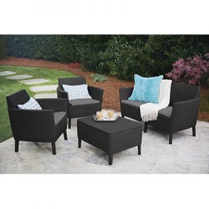 Set Giardino in Rattan SALEMO LOUNGE - KETER - immagine 2