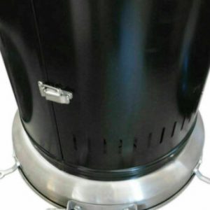 GLOBEX STUFA A FIAMMA CIRCOLARE VOLCANO 11 KW COL. NERO - immagine 2